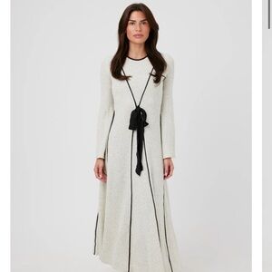 Chic Black and White Maxi Dress